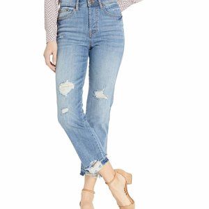 Ella Moss Women's High Waist Straight Leg Ankle Je